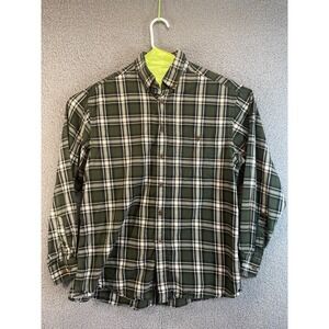 Men's Roundtree & Yorke Button Down Long Sleeves Cotton‎ Dress Shirt Size Large